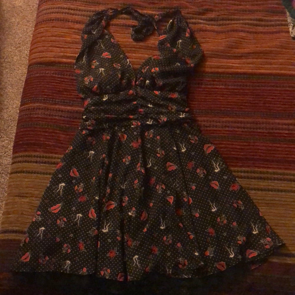 Hell Bunny Halter Dress Large